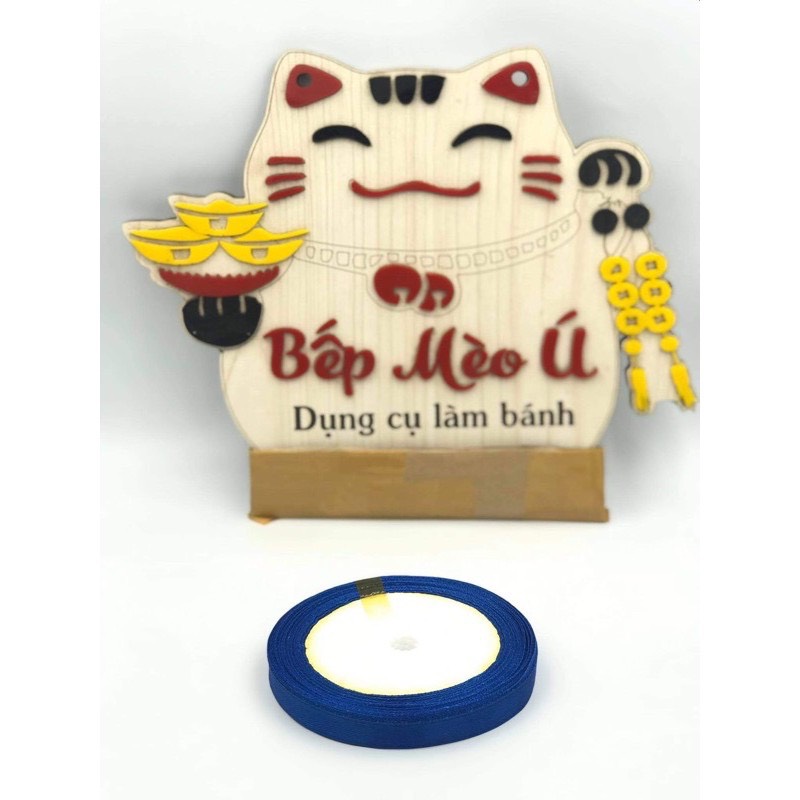 Day ruy băng vải trơn 1cm dài 22m