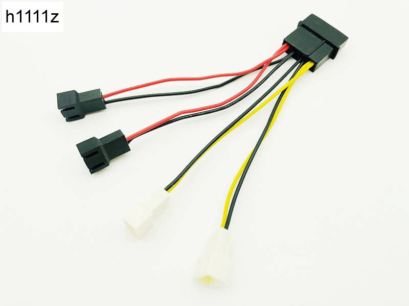 【VogueVenture】Computer Cooling Fan Power Cables 4Pin Molex to 3Pin Fan ...