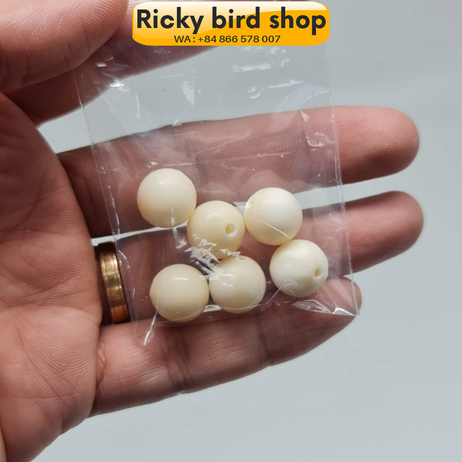 Bi chân cho lồng chim làm từ xương trâu (1 viên)