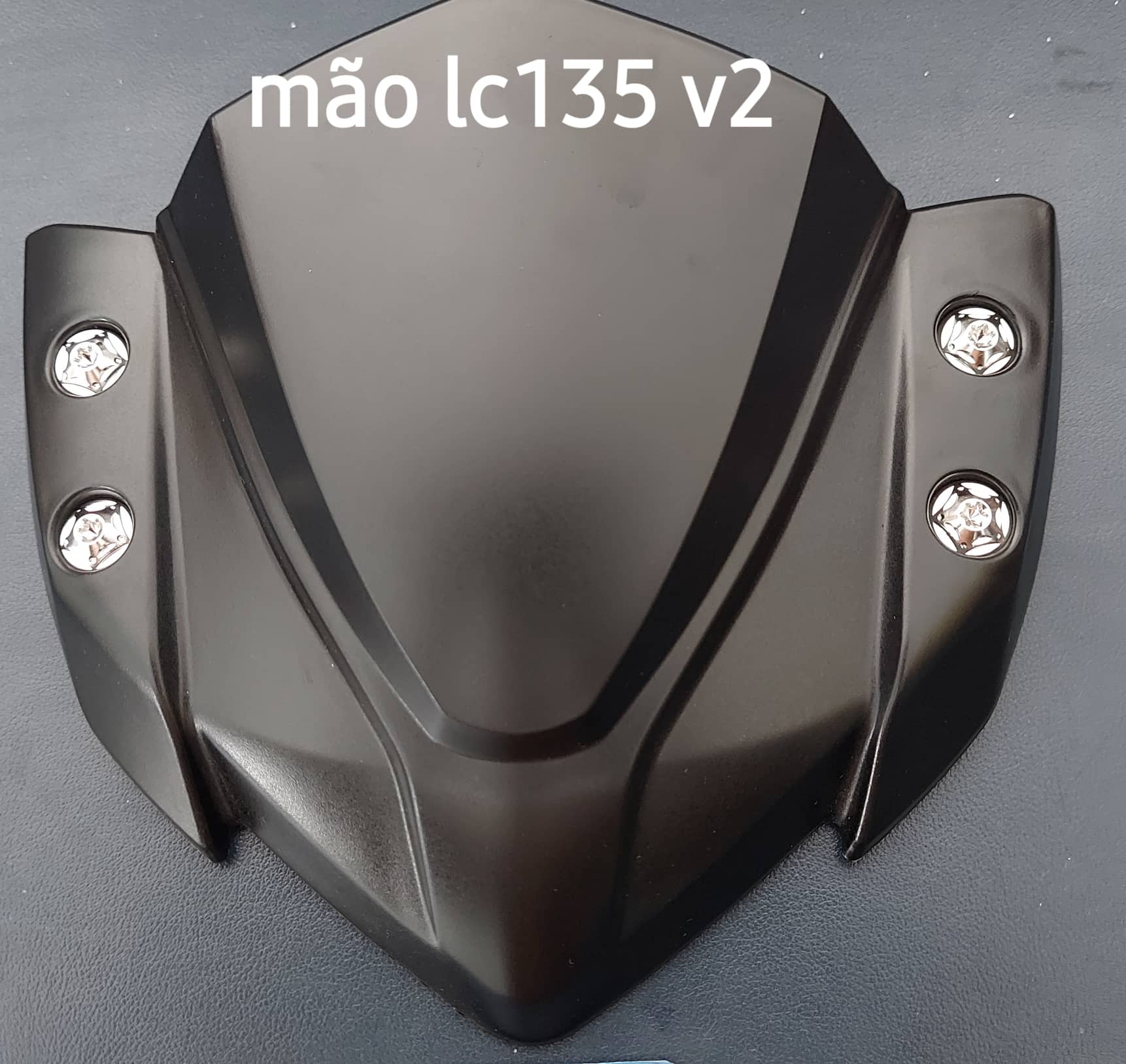 Mão lc135 v2 exciter 135 5 số kèm ốc salaya inox 304 đen nhám