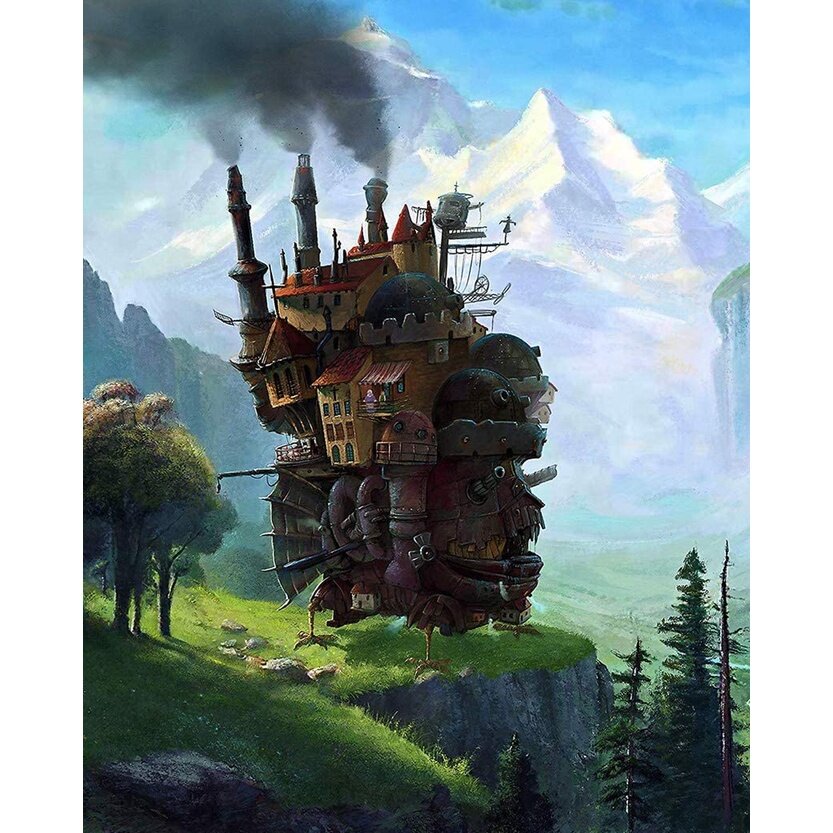 Howl's Moving Castle Poster Studio Ghibli Calcifer Figure by