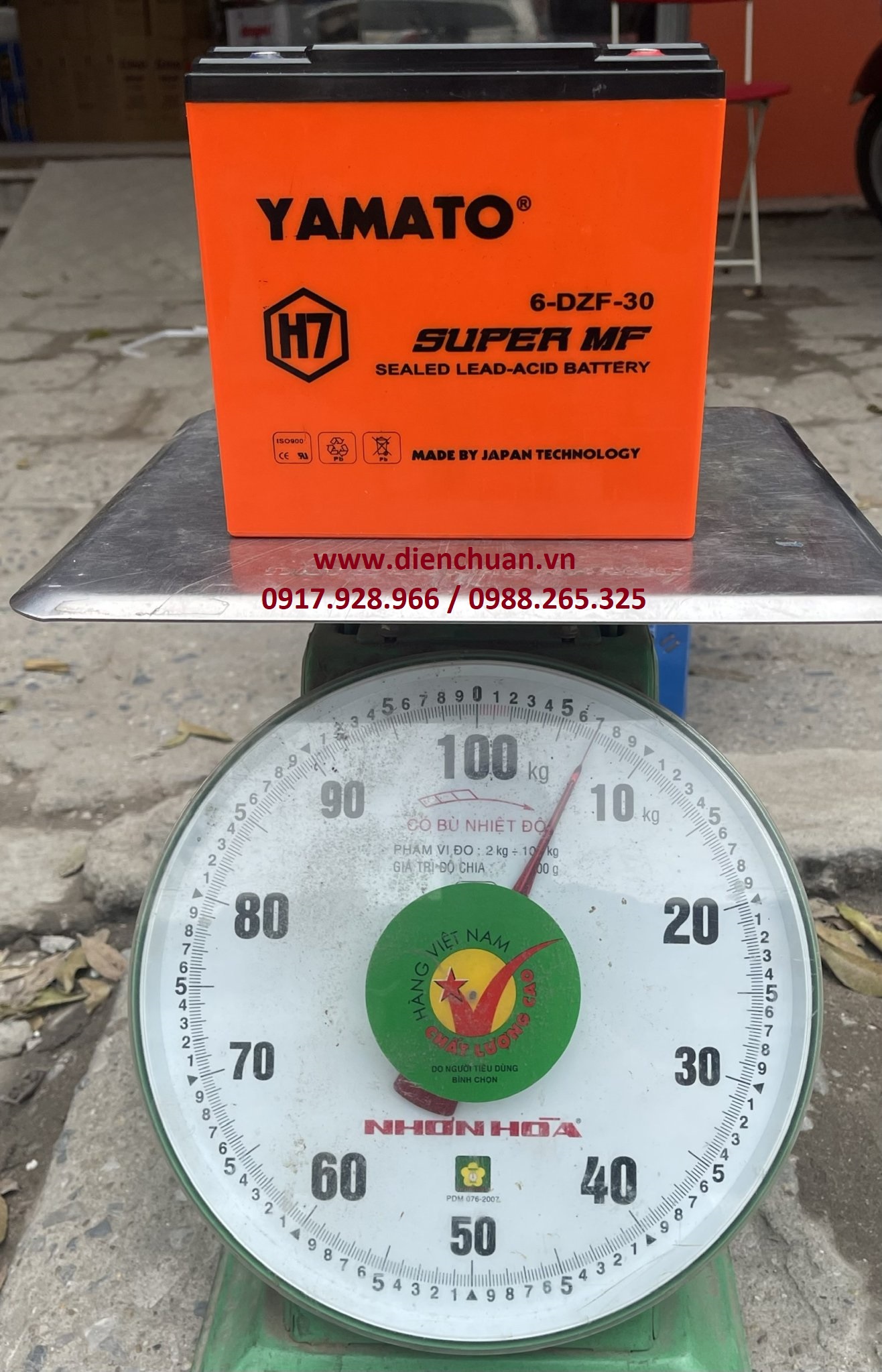 Bộ 4 bình xe đạp điện 48V-30AH YAMATO H7 (6-DZF-30 )