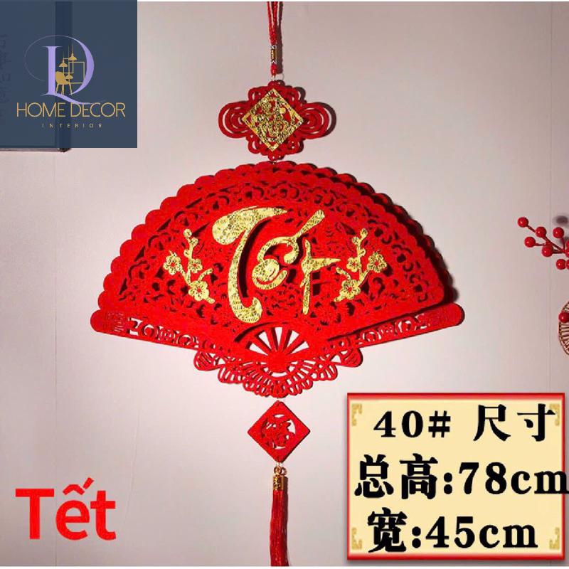 Quạt chữ Phúc Lộc Thọ trang trí Tết