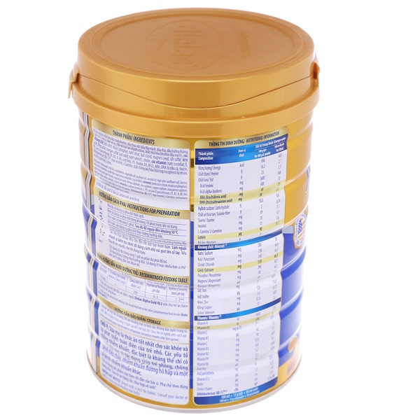 Sữa Dielac Alpha Gold IQ số 2 --- 900g (Date: 01/2024)