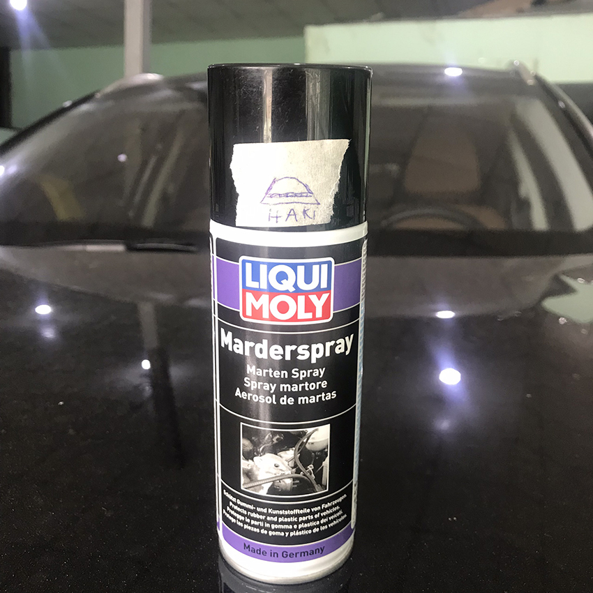 Chai xịt đuổi chuột xe ô tô, chống chuột khoang máy, cắn xe ô tô, xua đuổi chuột Liqui Moly chính hãng nhập Đức