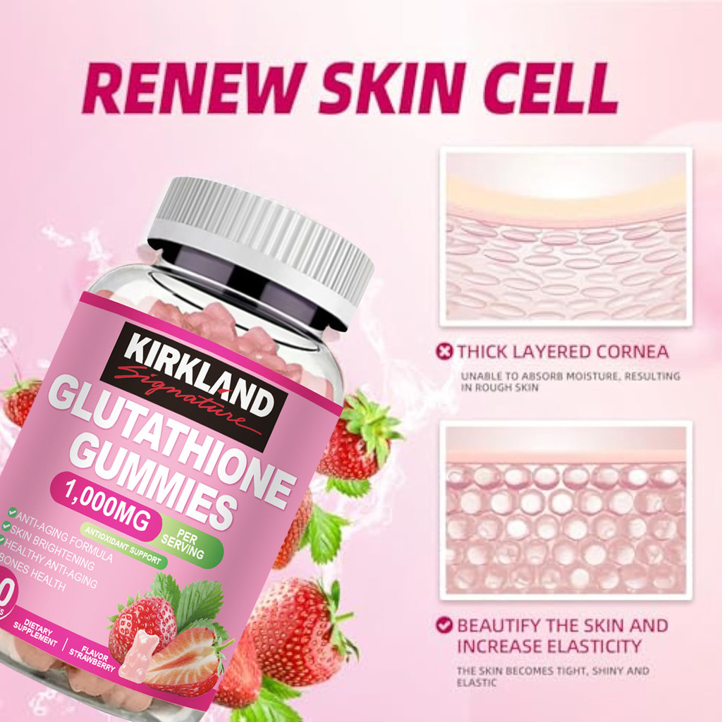 kirkland glutathione gummies SKIN WHITENING GUMMIES Glutathione Collagen Biotin – Beauty 4 Us