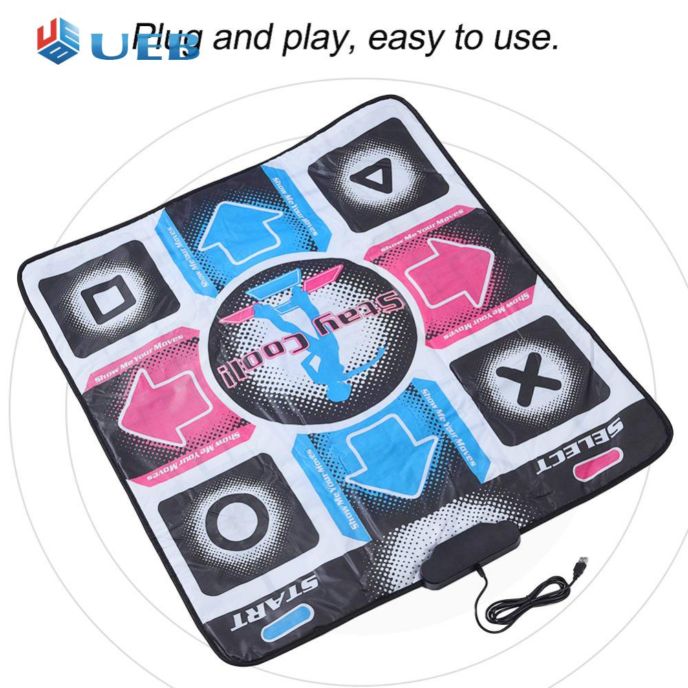 USB Wired Non-Slip Dance Mats HD Foot Print Dancing Game Step Pad for PC