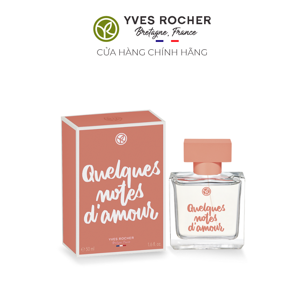 [HSD 04/2025] Nước hoa Yves Rocher QUELQUES NOTES D'AMOUR L'EAU DE PARFUM 50ML