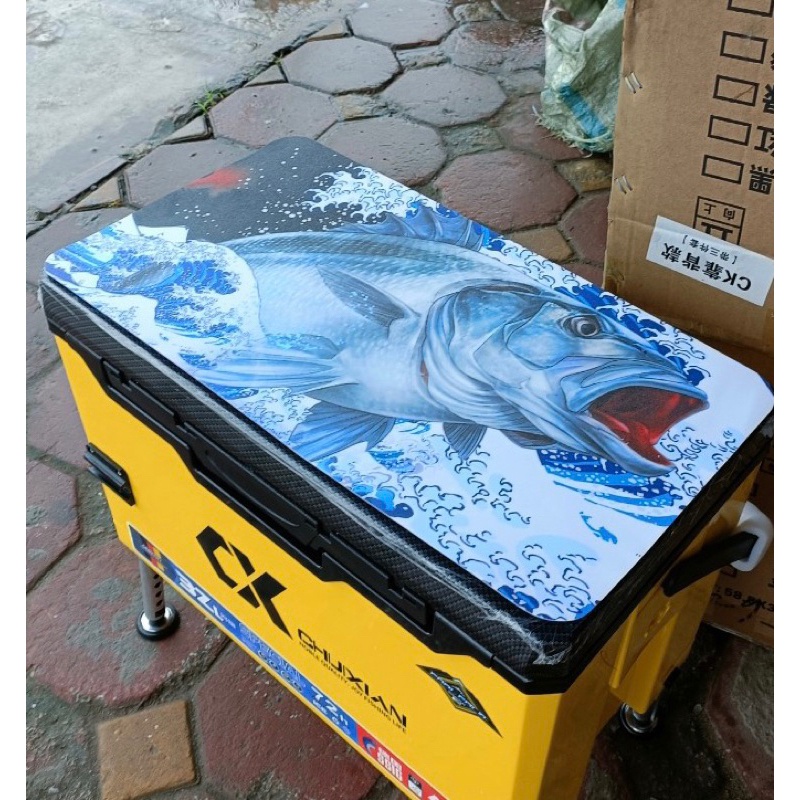 Miếng dán Decal 3D dùng để dán nắp thùng câu cá AnhNam-Fishing