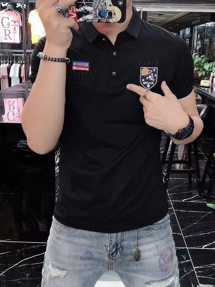 Áo thun nam polo cổ bẻ tay ngắn, áo thun nam có cổ ngắn tay dáng ôm thời trang cao cấp 3 màu phối viền, Chất cotton dày dặn - Thiết kế sang trọng Taylorfashion D38