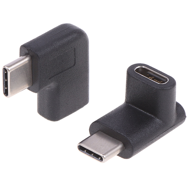 Right Angle 90 Degree USB 3.1 Type C Male To Female USB-C Converter ...