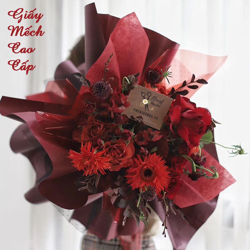 GIẤY MẾCH LỤA - DÙNG ĐỂ GÓI HOA - KHỔ 60X60CM