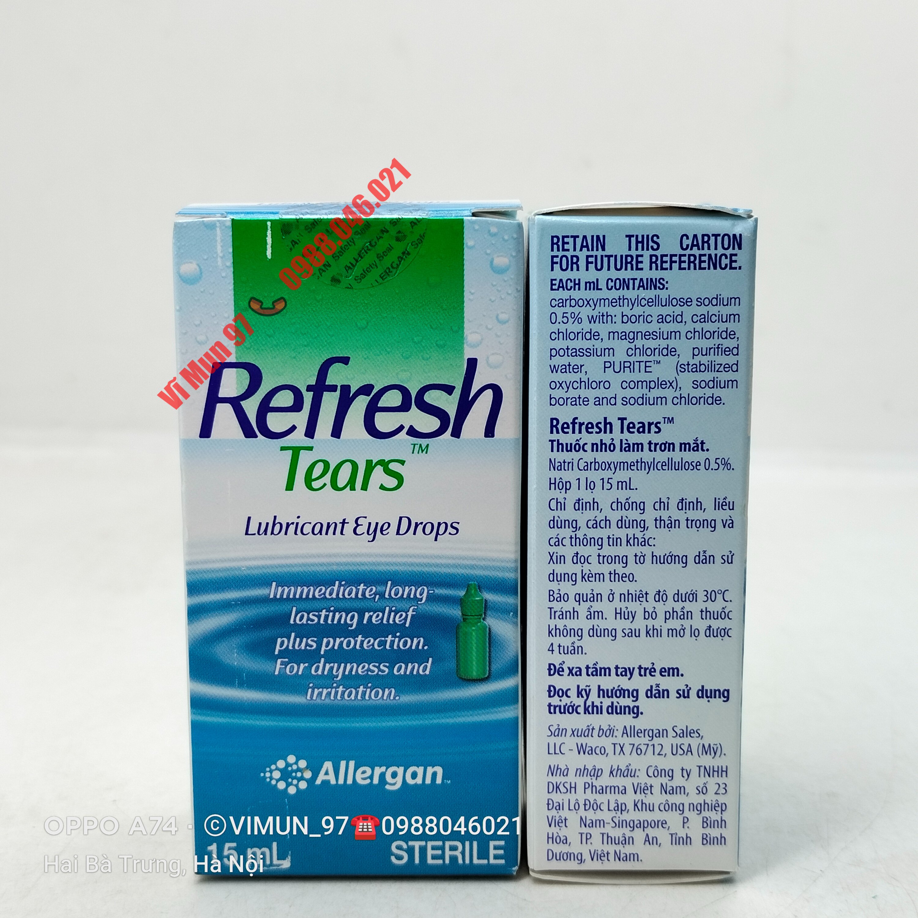 Nước nhỏ mắt Refresh Tears chai 15ml