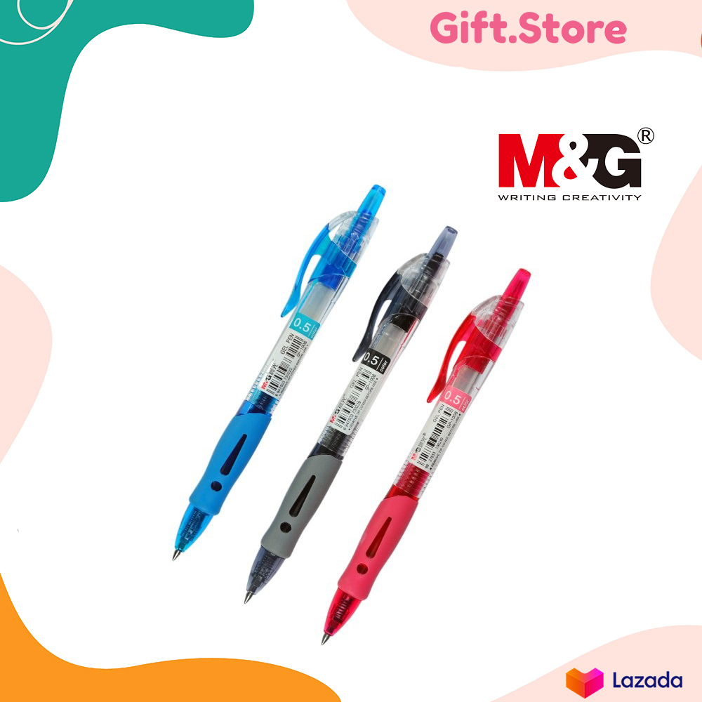 Paper mate (เปเปอร์เมท) ปากกาเจล แบบกด ขนาด 0.5 มม. G330/350 Somjai