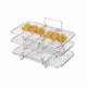 Air Fryer Rack Air Fryer Oven Grill Steamer Stainless Steel 3 Layers Mesh Grill Basket Stackable Multifunctional Kitchen Gadgets. 