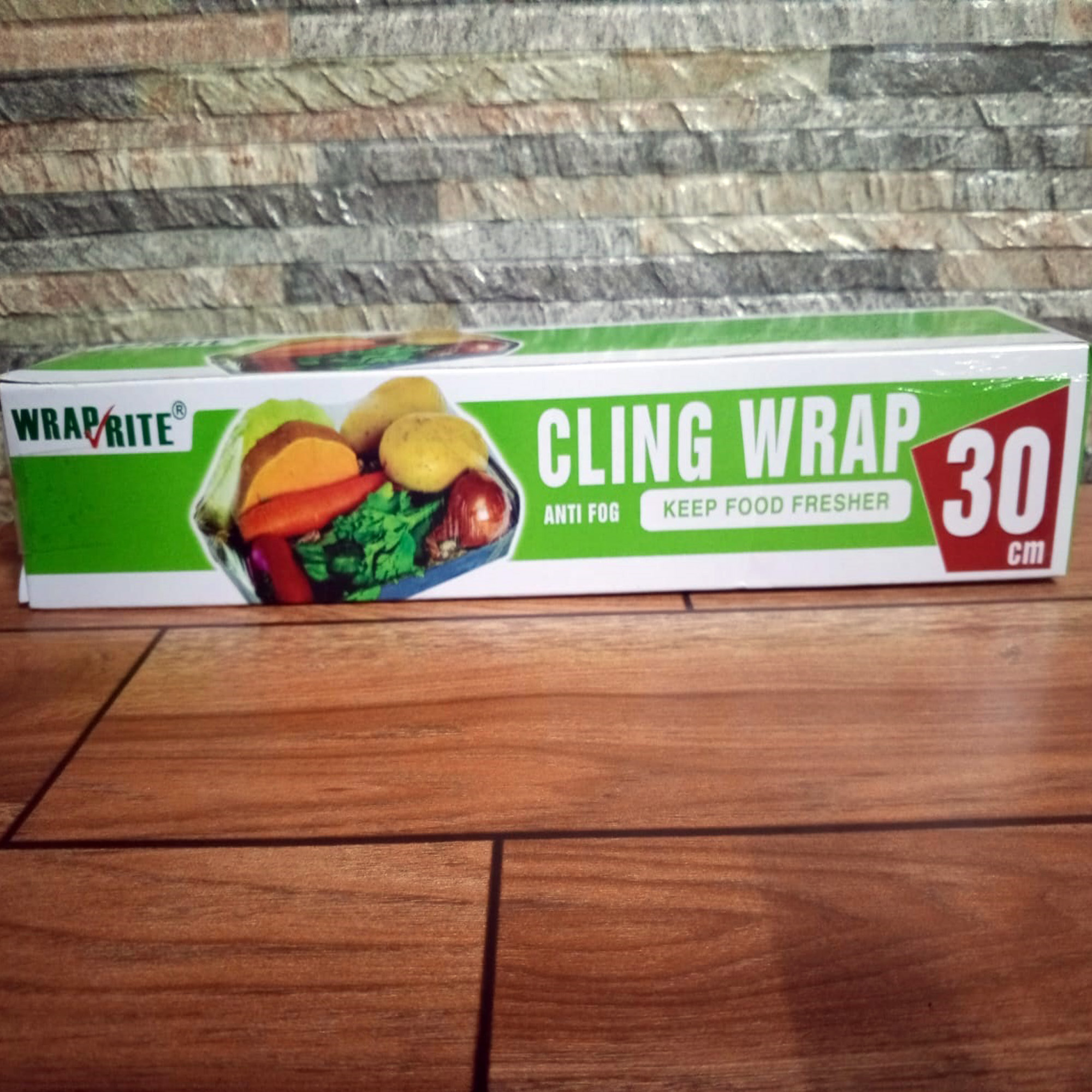 Cling Film Wrapping Paper 30cm Wide Roll Wrapping Sheet Original Food Wrap - cling film food wrap 30cm cling film cover - cling film wrap Approx. 14 meter Long Art# SS -C-Wrap90140-30x14-GroFCF-0001. 