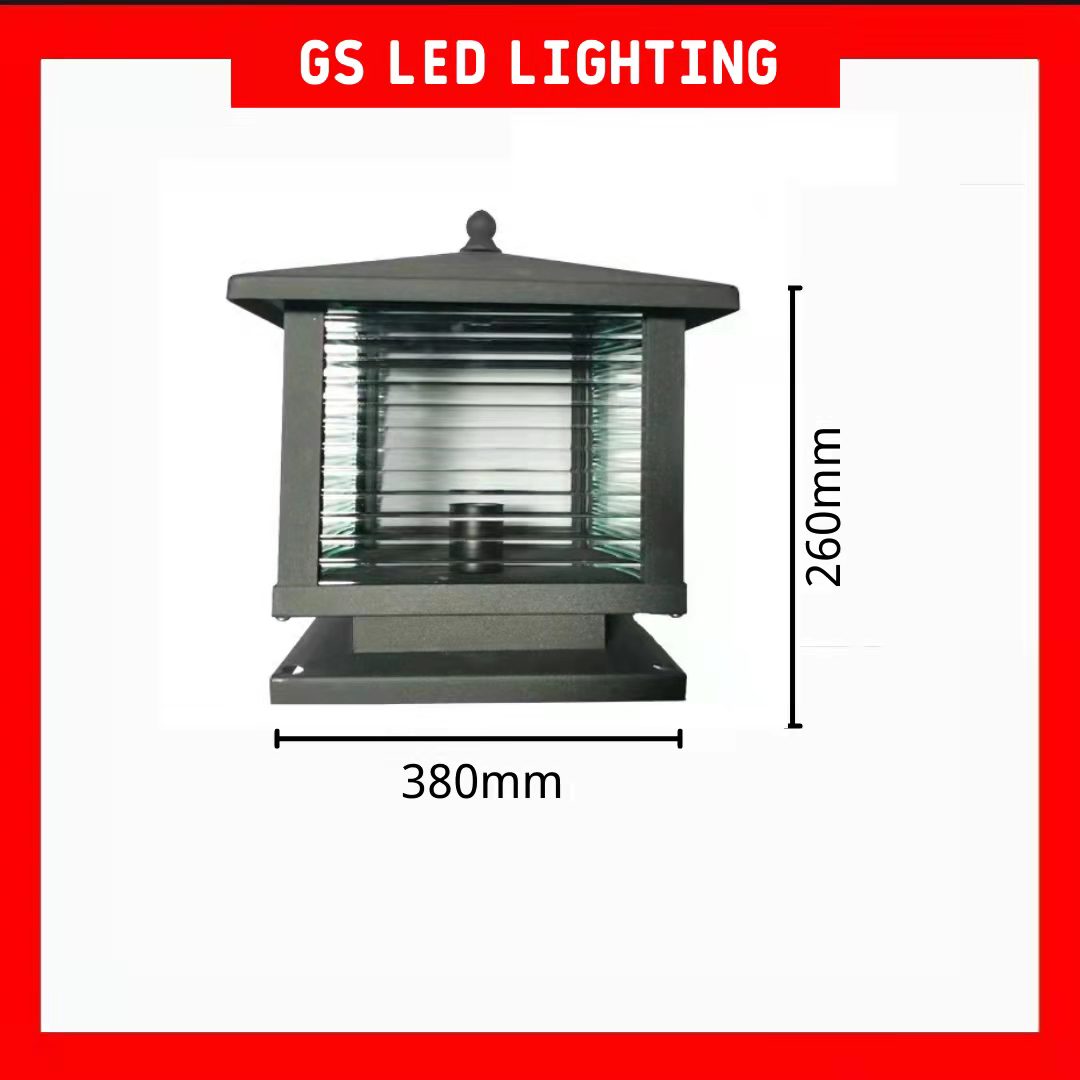 Elegant Outdoor Gate Light / Aluminium Silver Chrome Ball Outdoor Gate