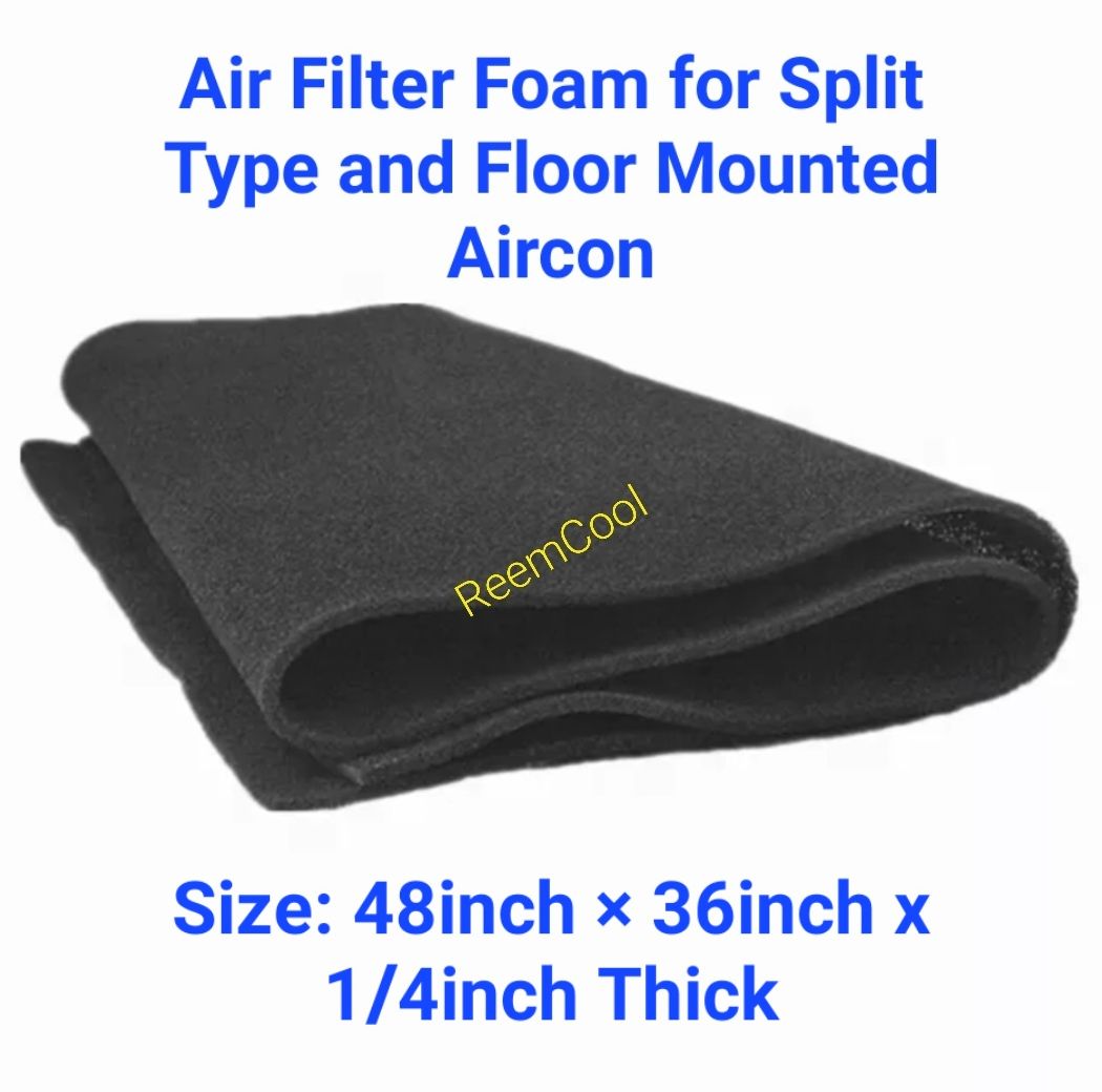 Aircon Filter / Foam Filter / Air Filter / for Split Type Aircon, size 48inchx36inchx1/4inch