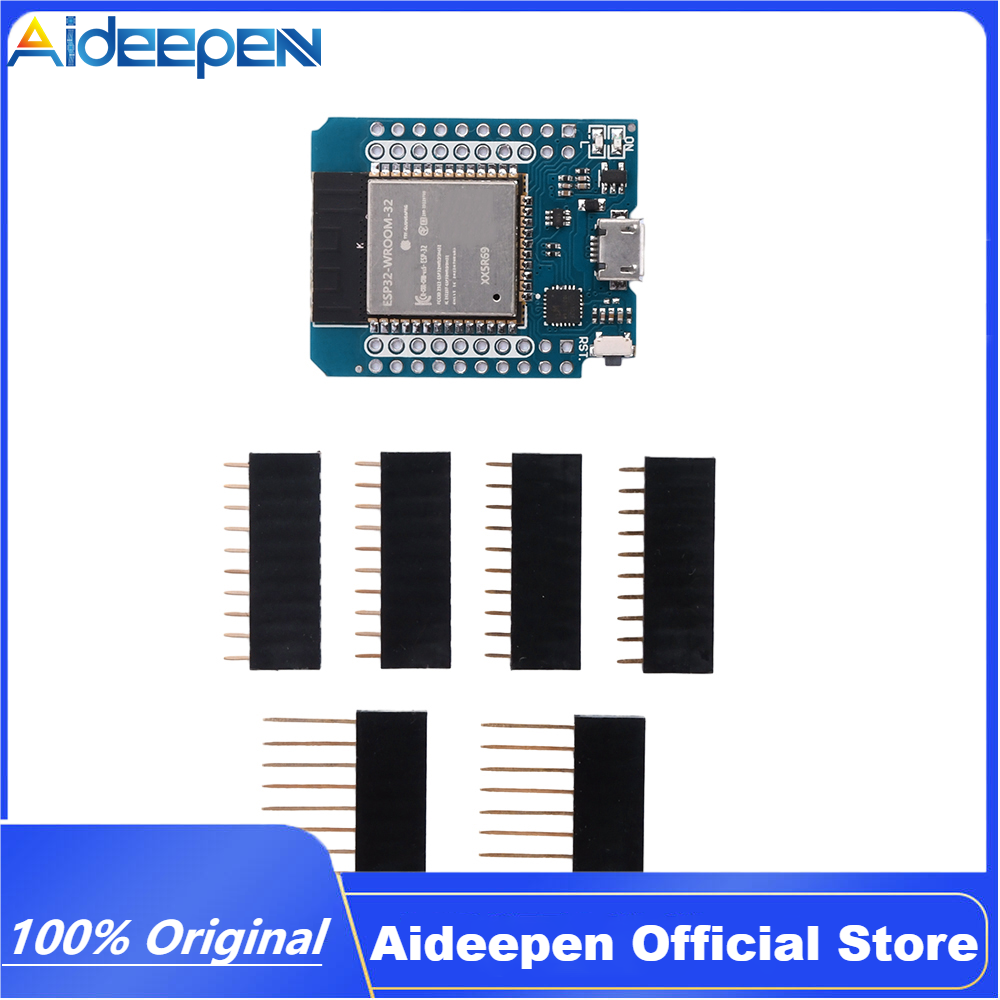 Aideepen ESP32 D1 Mini ESP-32 WiFi+Bluetooth Development Module Board Base on ESP8266 Fully Functional Compatible for WeMos D1 Mini