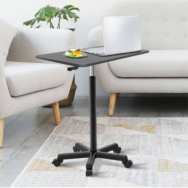 Small movable lifting desk Small sofa with pulleys Bedside table Standing laptop desk metal