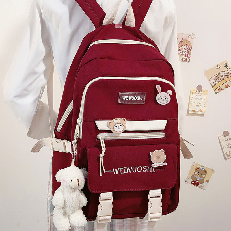ARCTIC HUNTER large-capacity schoolbag female junior high school students college students backpack high school students niche primary school students