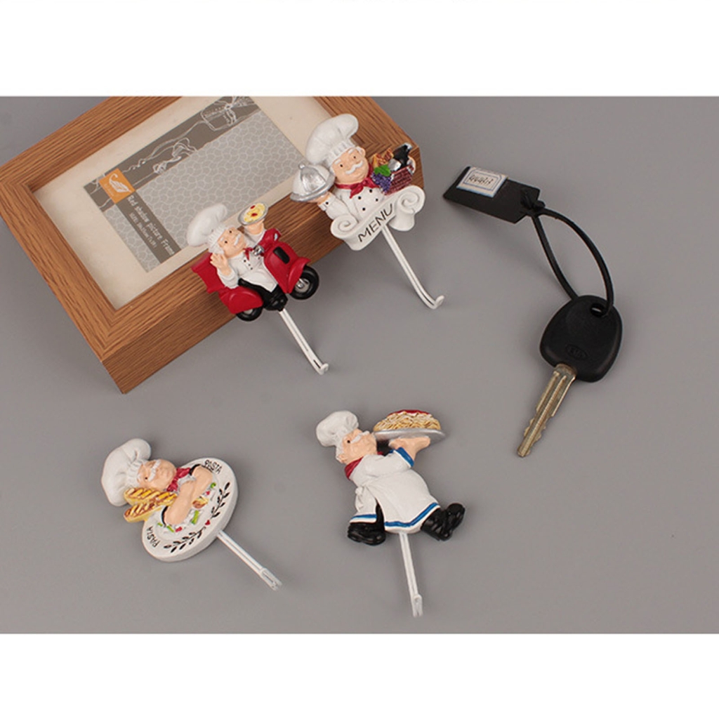 Chef Wall Hanger Decorative Chef Wall Hooks Key-Coat Utilities Hook Chef Wall