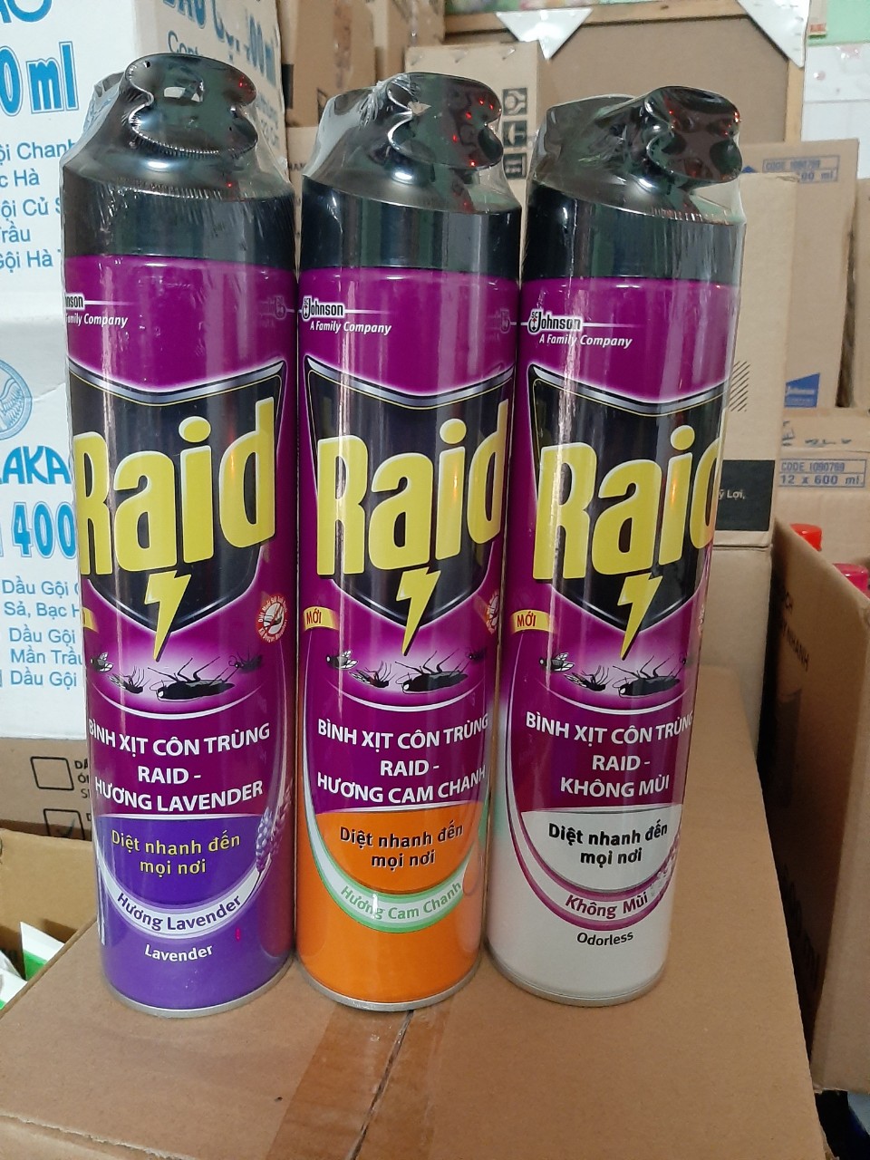 Xịt muỗi Raid diệt côn trùng