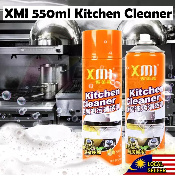 XMI 550ml Kitchen Cleaner Foam Cleaning Spray Can Lazada