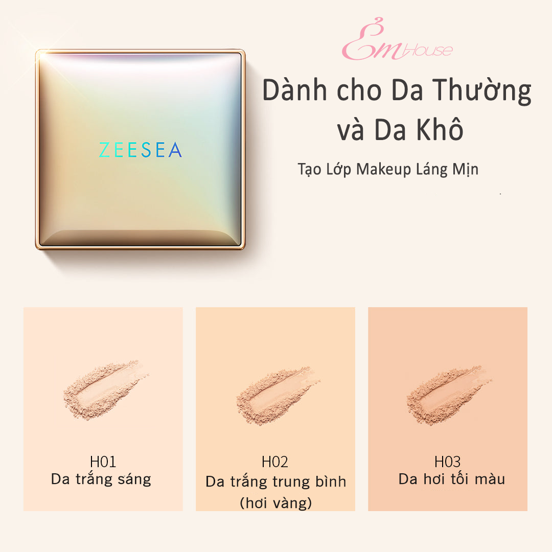 Phấn phủ ZEESEA dạng nén cho da khô và da thường Matte Setting Powder
