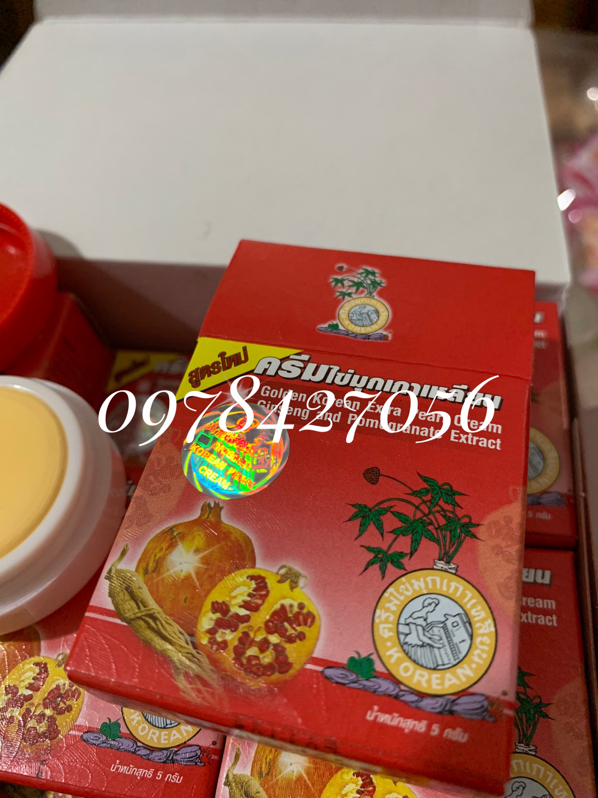 Lố 12h kem Sâm Lựu đỏ Thái Lan Loại 1
