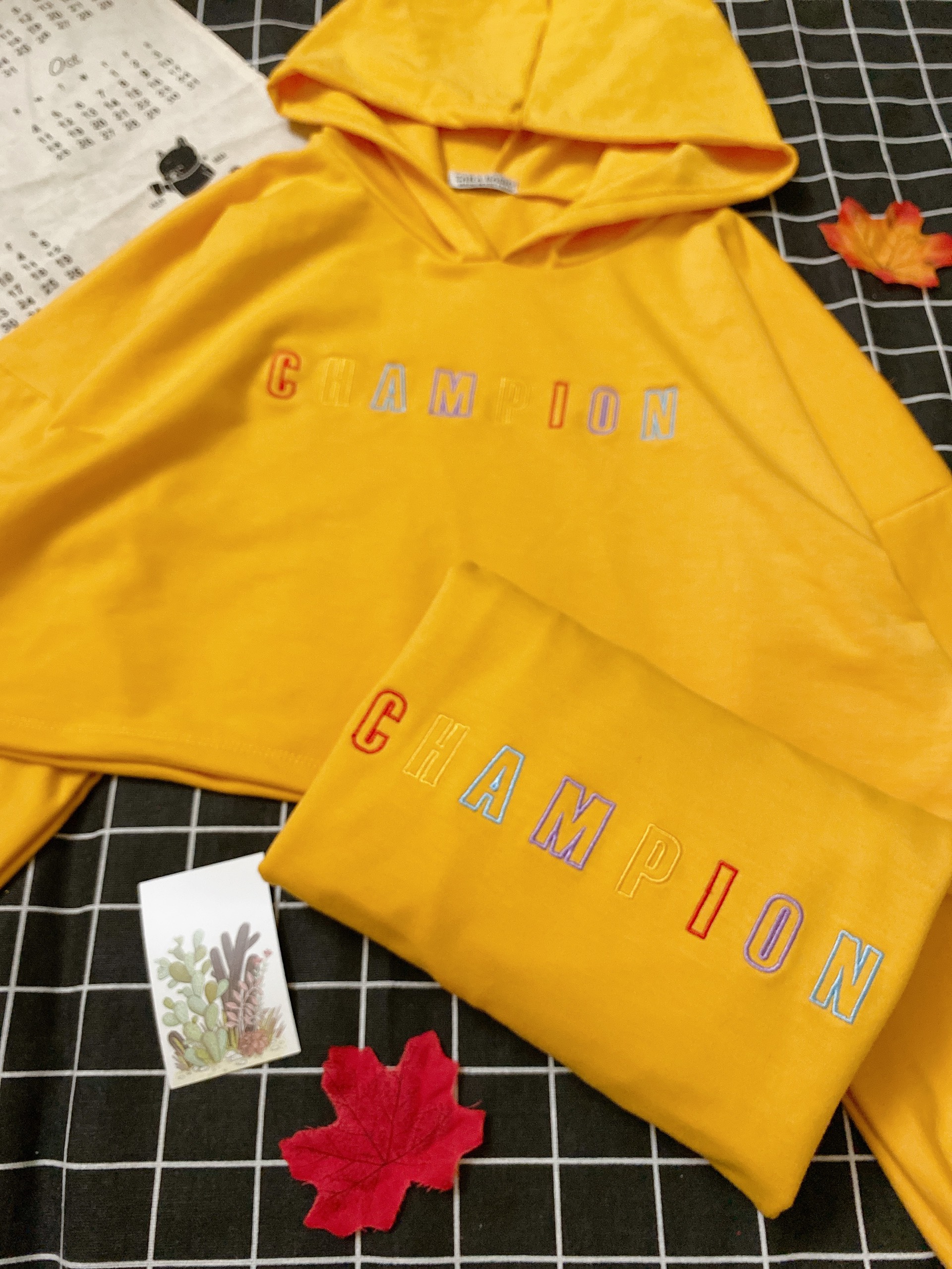 Áo croptop tay dài có nón (100% ảnh thật)