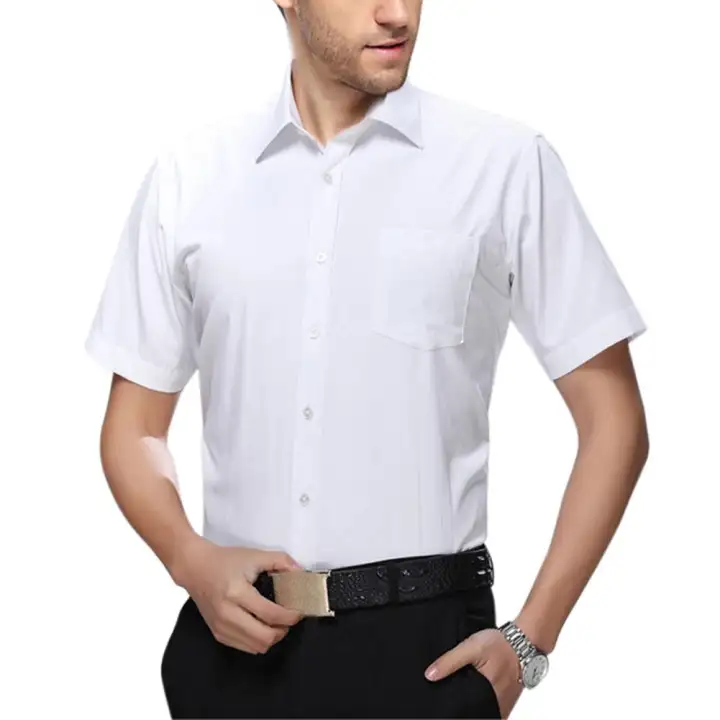 Demeis Men Business Shirt Short Sleeve 