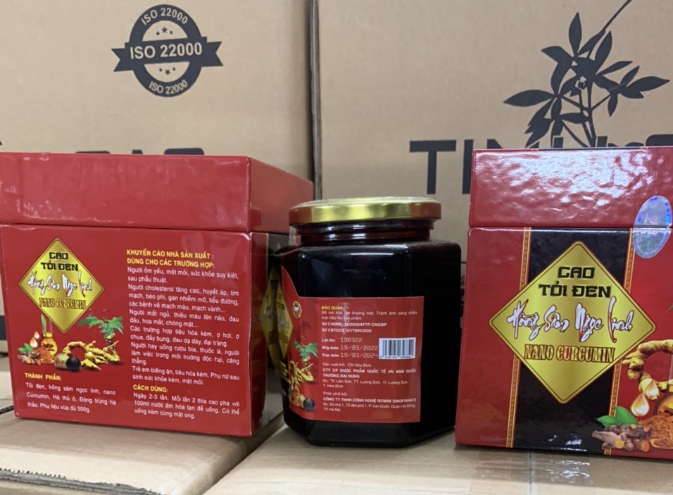 CAO TỎI ĐEN HỒNG SÂM NGỌC LINH NANO CURCUMIN*Người ốm yếu  mệt mỏi sức khỏe suy kiệt ***