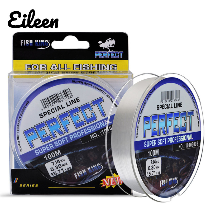 Super Nylon Line Clear Super Fishing Line 100M Performance Strong Tough Bass Carp Fishing Accessories For Fishing
