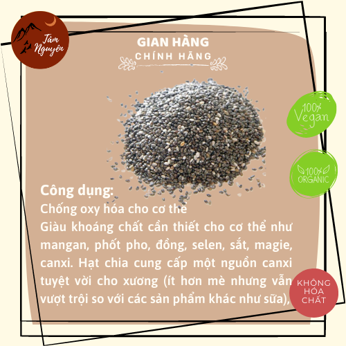 [CAO CẤP] [Có sẵn] Hạt chia Úc cam Healthy Food & Nuts 500g