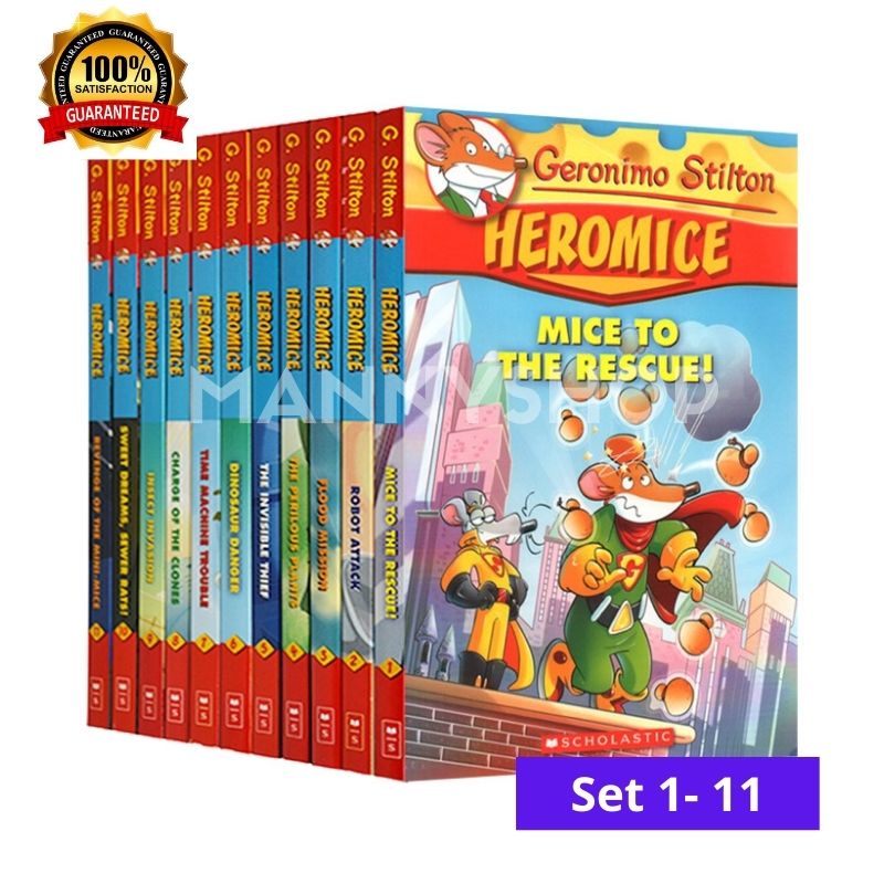 SG] Geronimo Stilton Heromice Series Set (11 Books) | Lazada Singapore