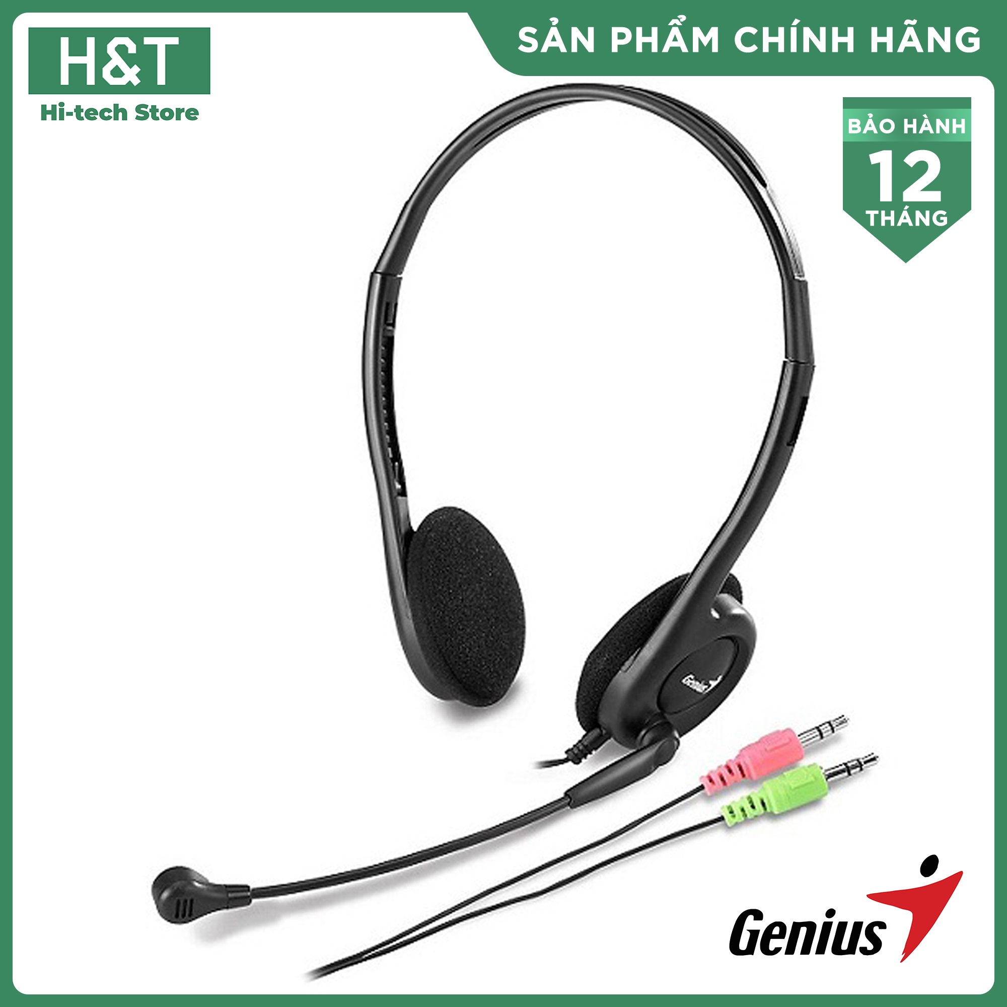 Tai Nghe Genius HS-200C (có 2 jack 3.5mm)