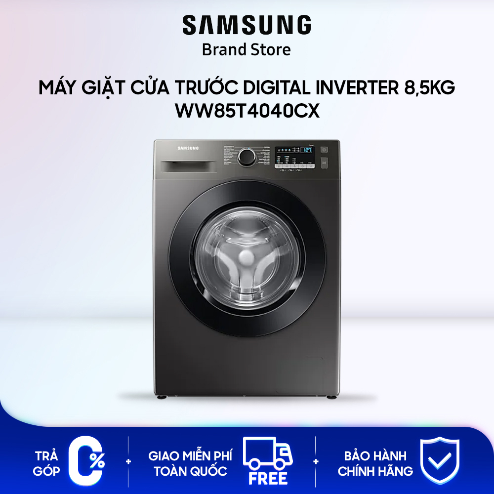 Máy giặt cửa trước Samsung Digital Inverter 8,5kg WW85T4040CX