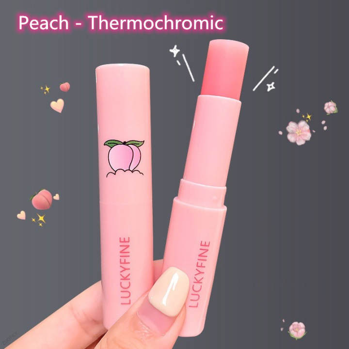 Son Dưỡng Môi Trái Đào Tự Nhiên Son Dưỡng Ẩm Lâu Trôi Chăm Sóc Môi Chống Khô Thay Đổi Nhiệt Độ Màu