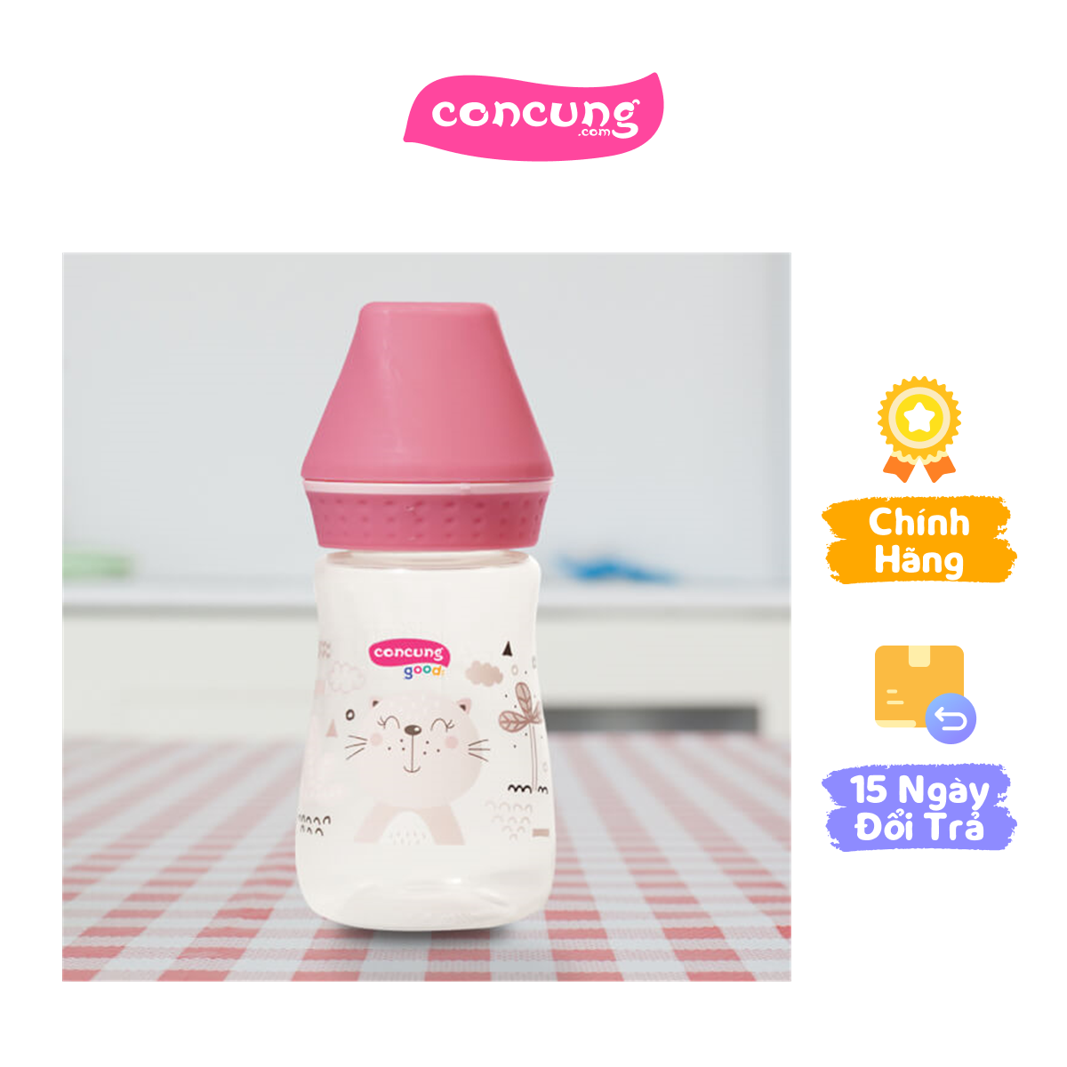 Bình sữa ConCung Good cổ thường 125ml