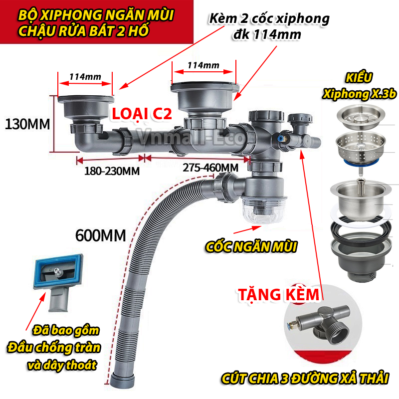 Sink drain clog prevent smell