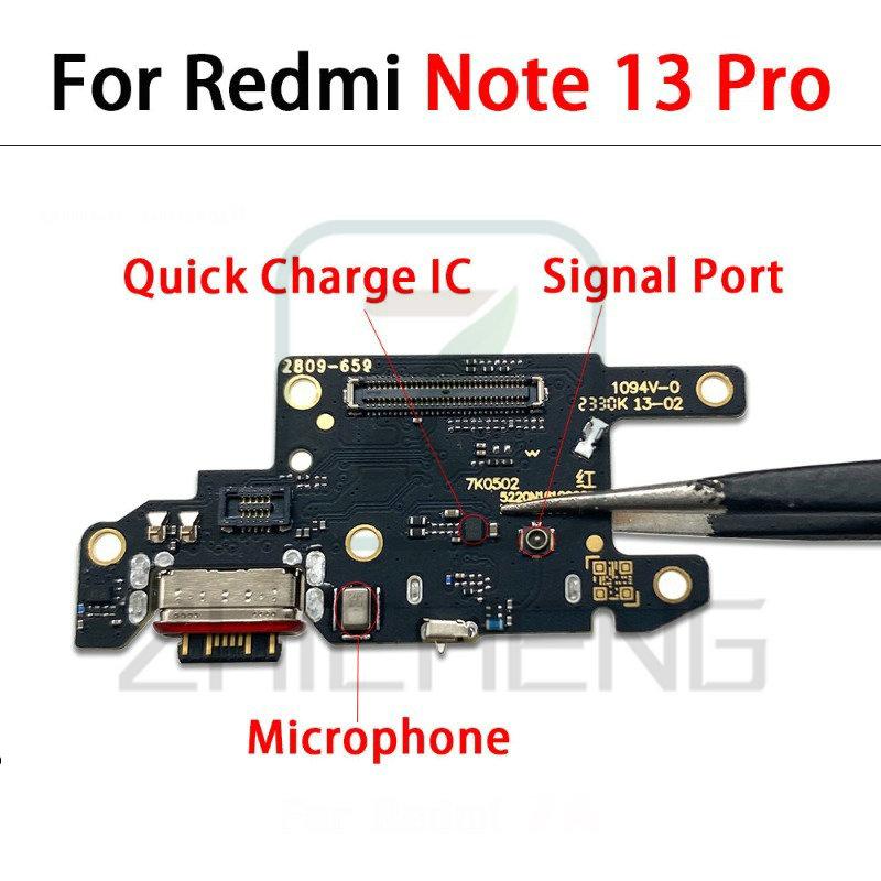 For Xiaomi Redmi 12C 13C 12 4G 5G Note 13 Pro Plus USB Charge Port Jack Dock Connector Charging Board Flex Cable. 