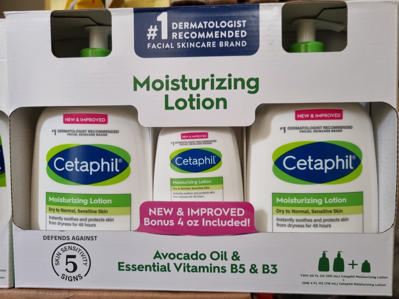 1 SET 3 CHAI DƯỠNG DA MOISTURZING LOTION CETAPHIL  - CANADA