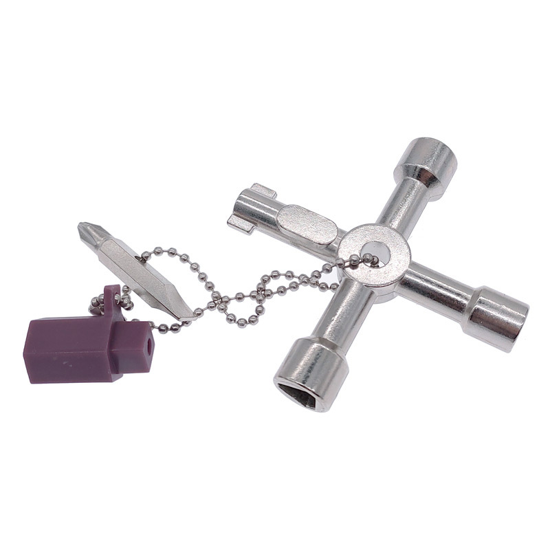 Cross Multi Function Key Electrical Cabinet Keys Triangle Wrench Train ...