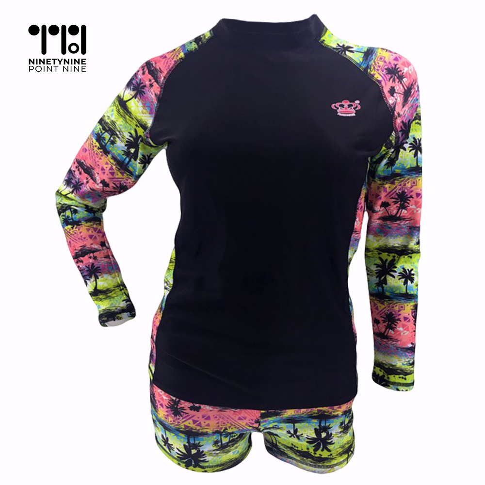 99.9 2Piece Rash Guard Set (Random Design) for Women [F502] Lazada PH