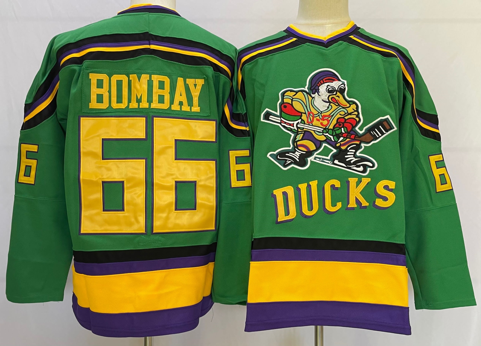 Charlie Conway Mighty Ducks 96 Ice Hockey Jersey, 3XL / Green