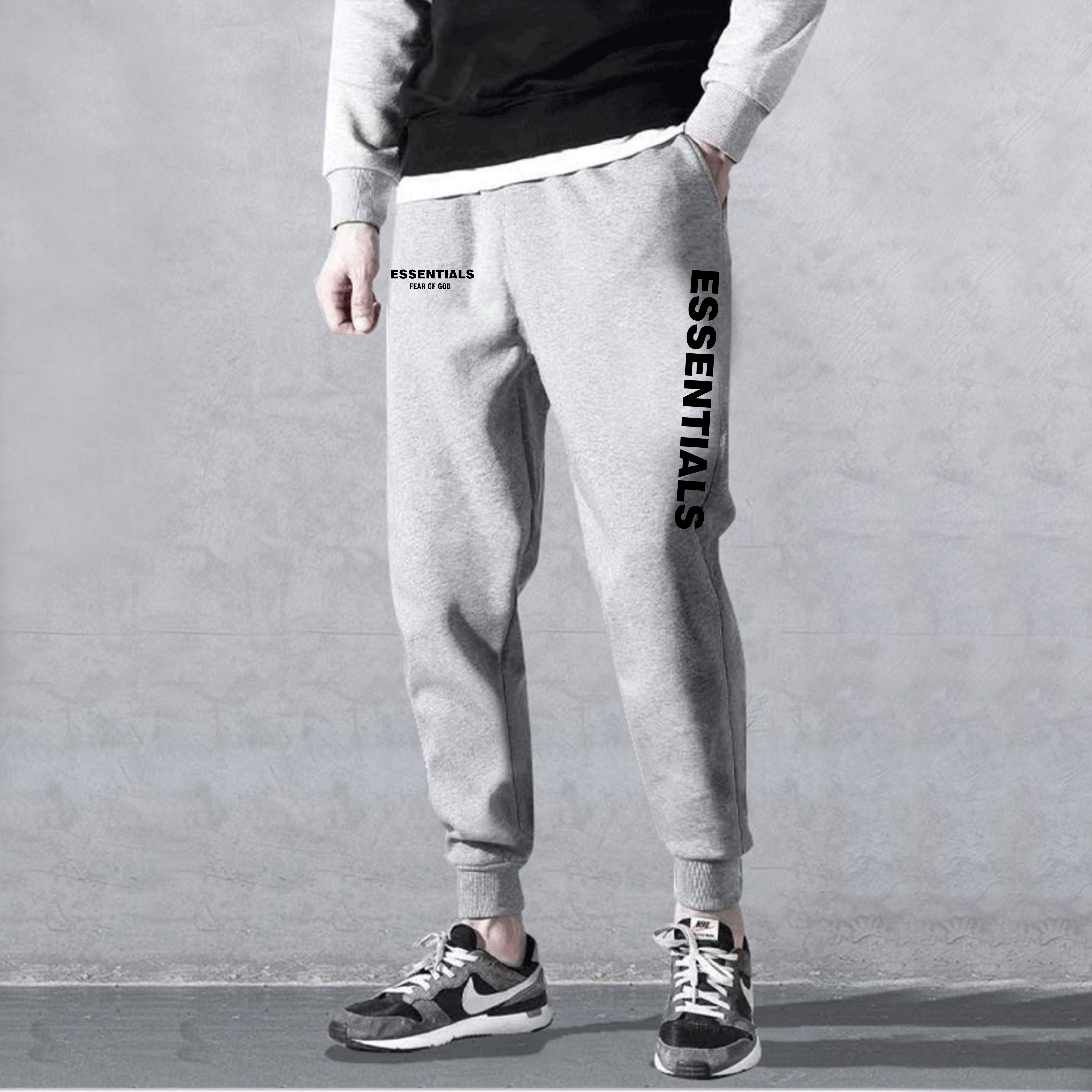 [Hoàn Tiền 15%] Quần Jogger Nỉ Nam Nữ In Chữ