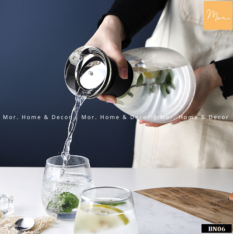 Bình nước thủy tinh chịu nhiệt cao cấp - BN06