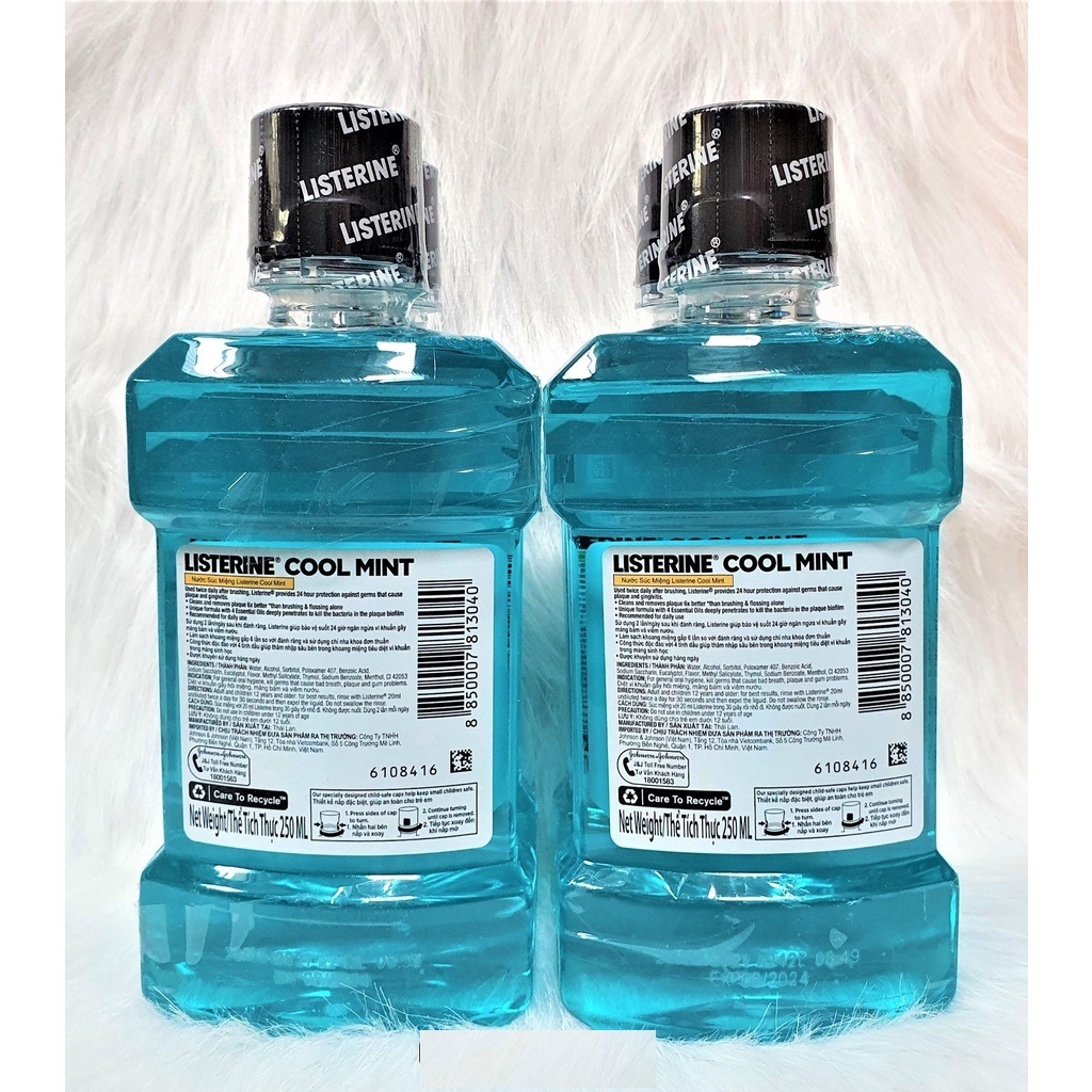 Nước Súc Miệng Listerine Cool Mint Thái Lan Chai 250ml