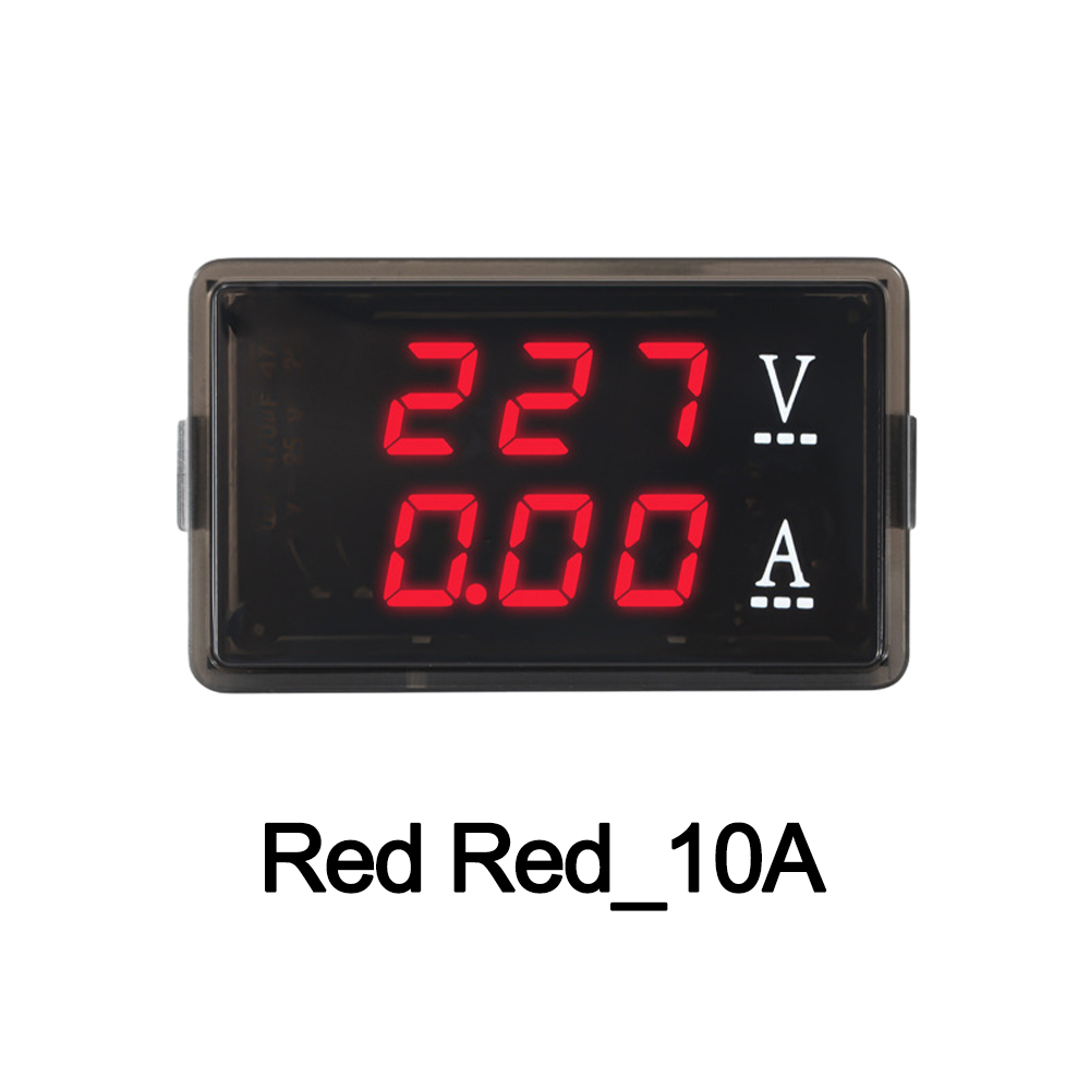 Diyiot Volt Amp Meter AC 70-480V Digital Voltmeter Ammeter Panel LED 2in1 Multimeter Voltage Amperage Tester Gauge